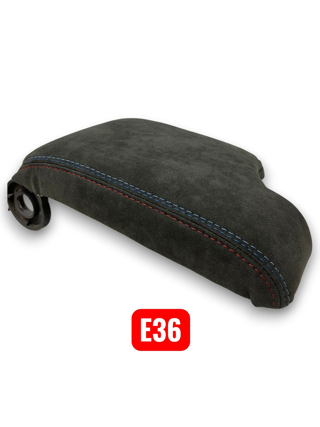 Charcoal Black Alcantara 9002 Console Armrest Cover For BMW E36 E46 1994-2006