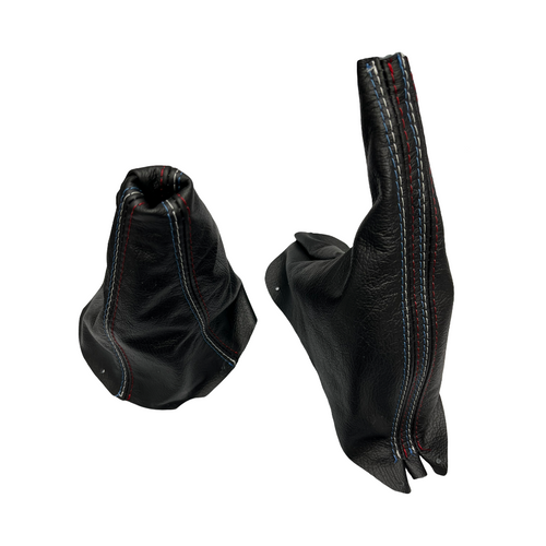 1994-2004 Ford Mustang GT-2001 Bullitt Genuine Real Leather Shift & Parking Brake Boot Cover