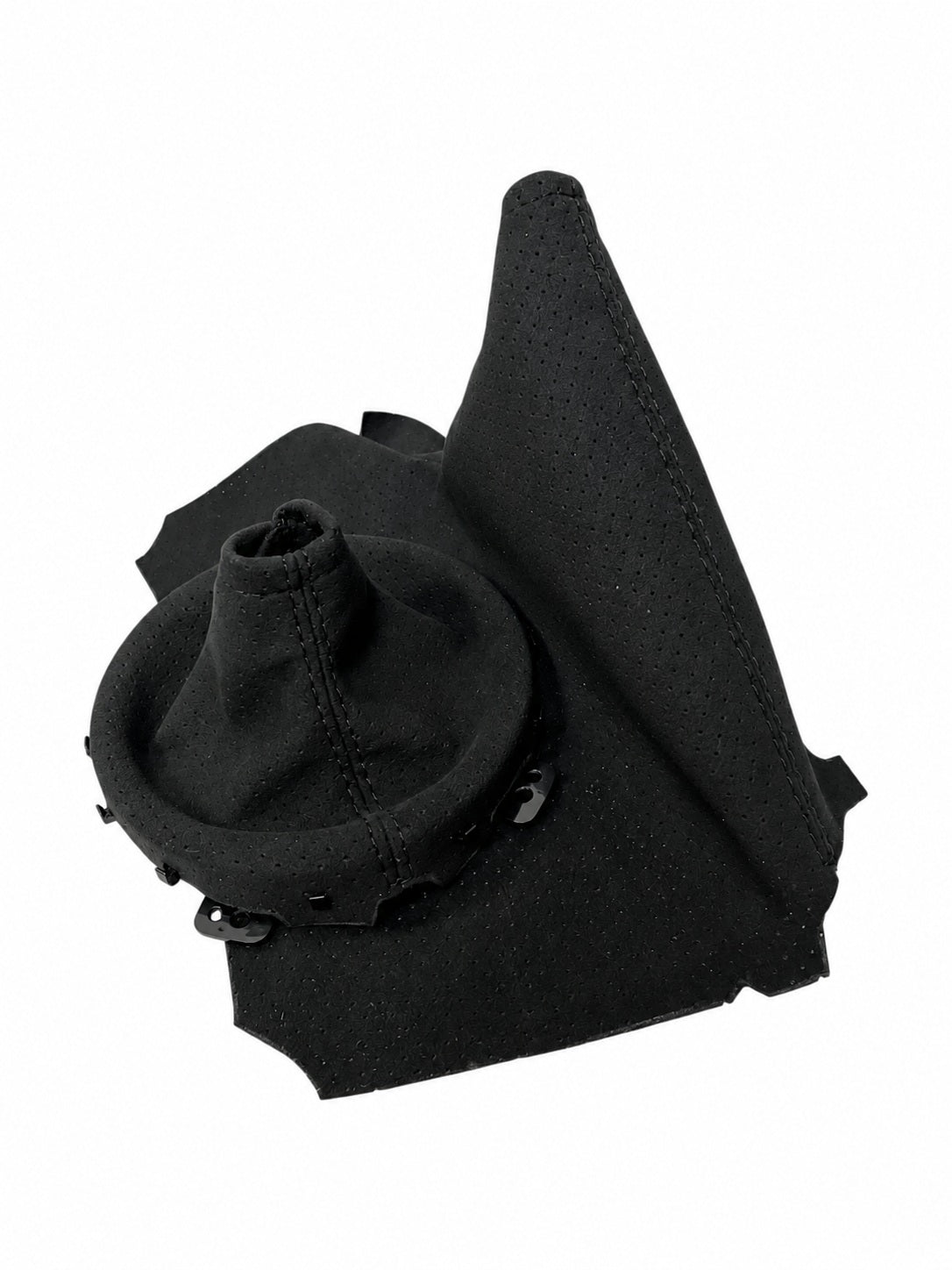 Perforated Alcantara 9002 Shift Parking Brake Boot Cover For Subaru BRZ Toyota GT86 Scion FR-S