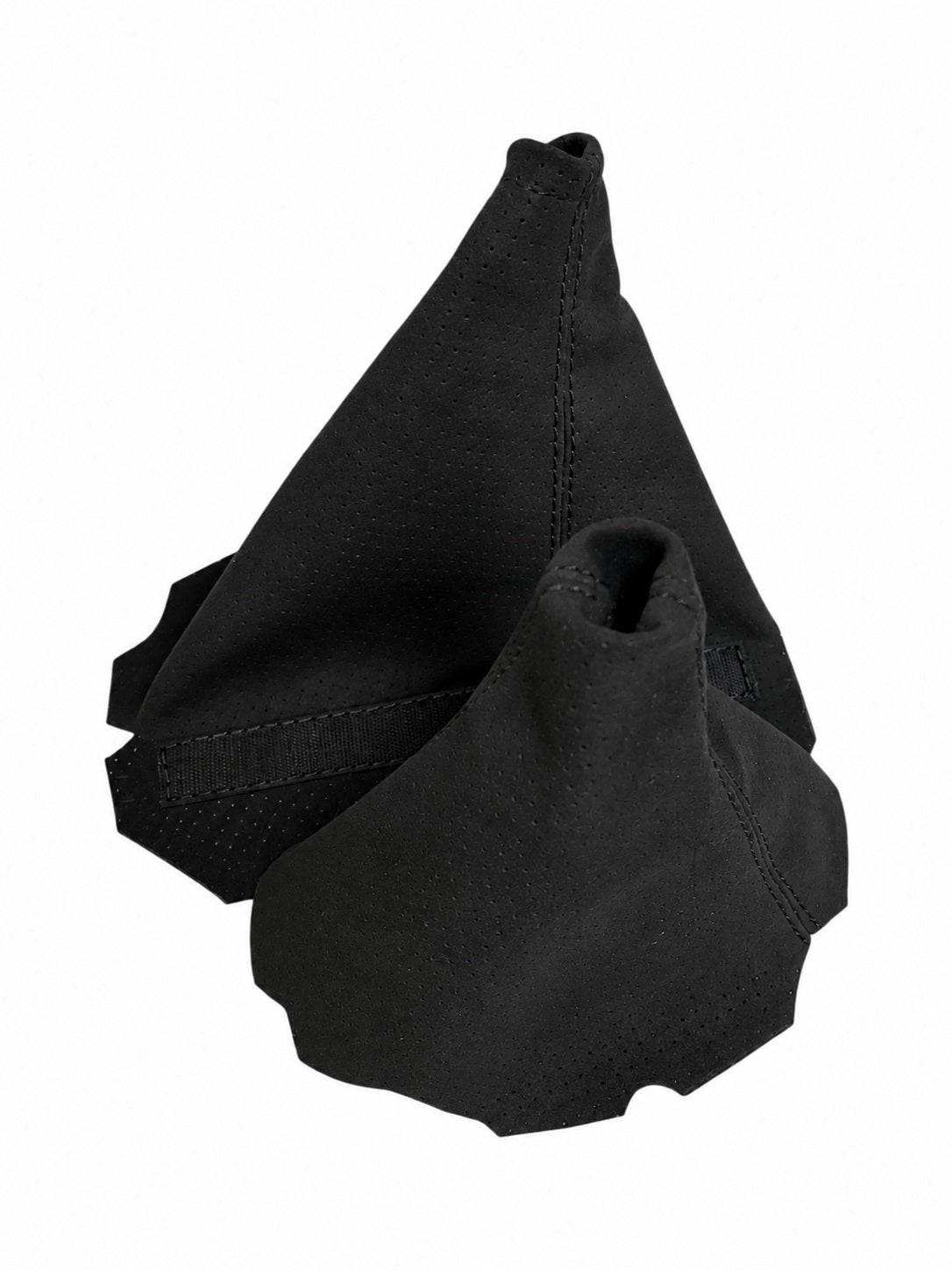 Fits For Chevy Corvette C5 Perforated Alcantara Suede Shift & Handbrake Boot Cover