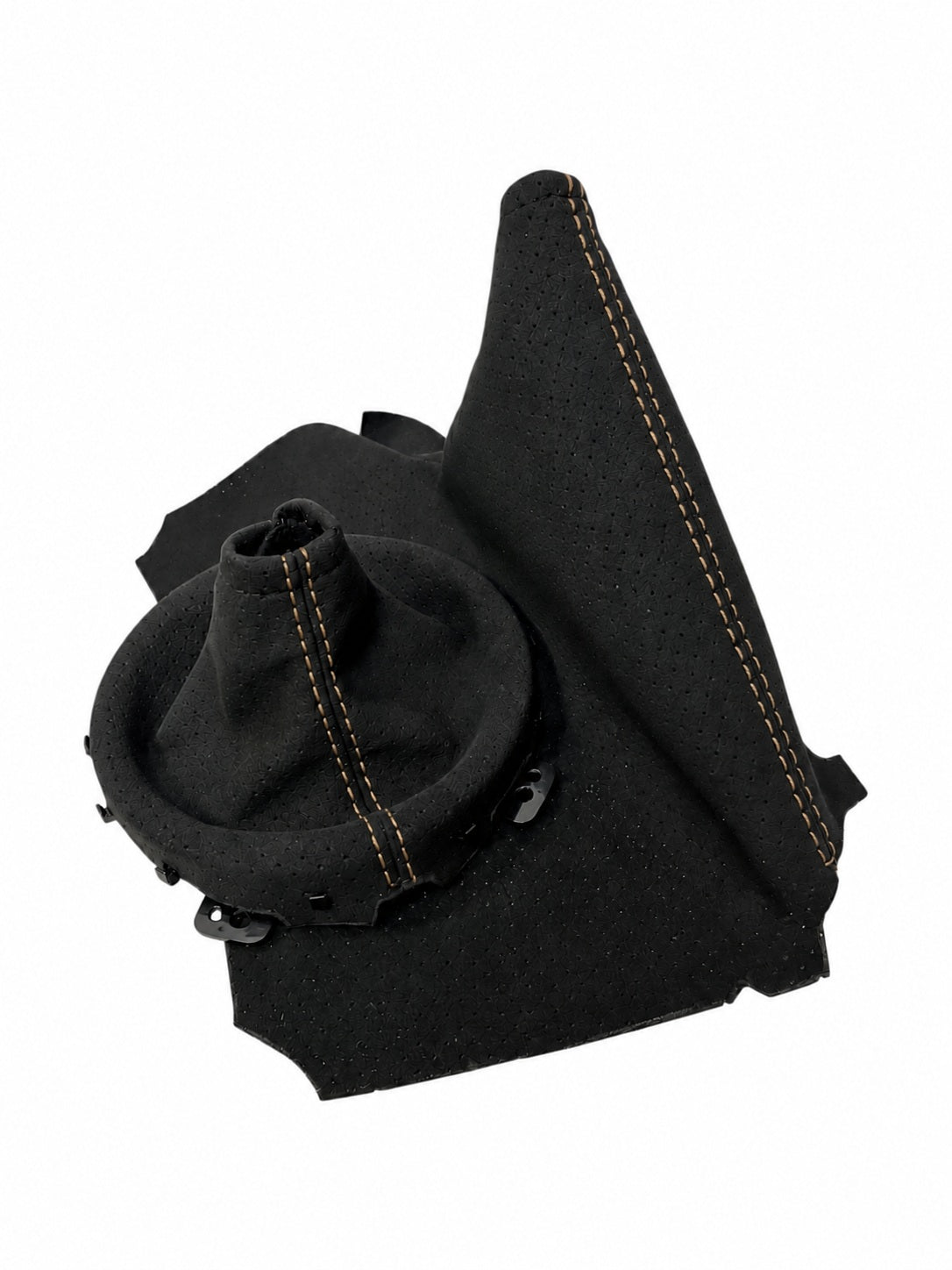 Perforated Alcantara 9002 Shift Parking Brake Boot Cover For Subaru BRZ Toyota GT86 Scion FR-S