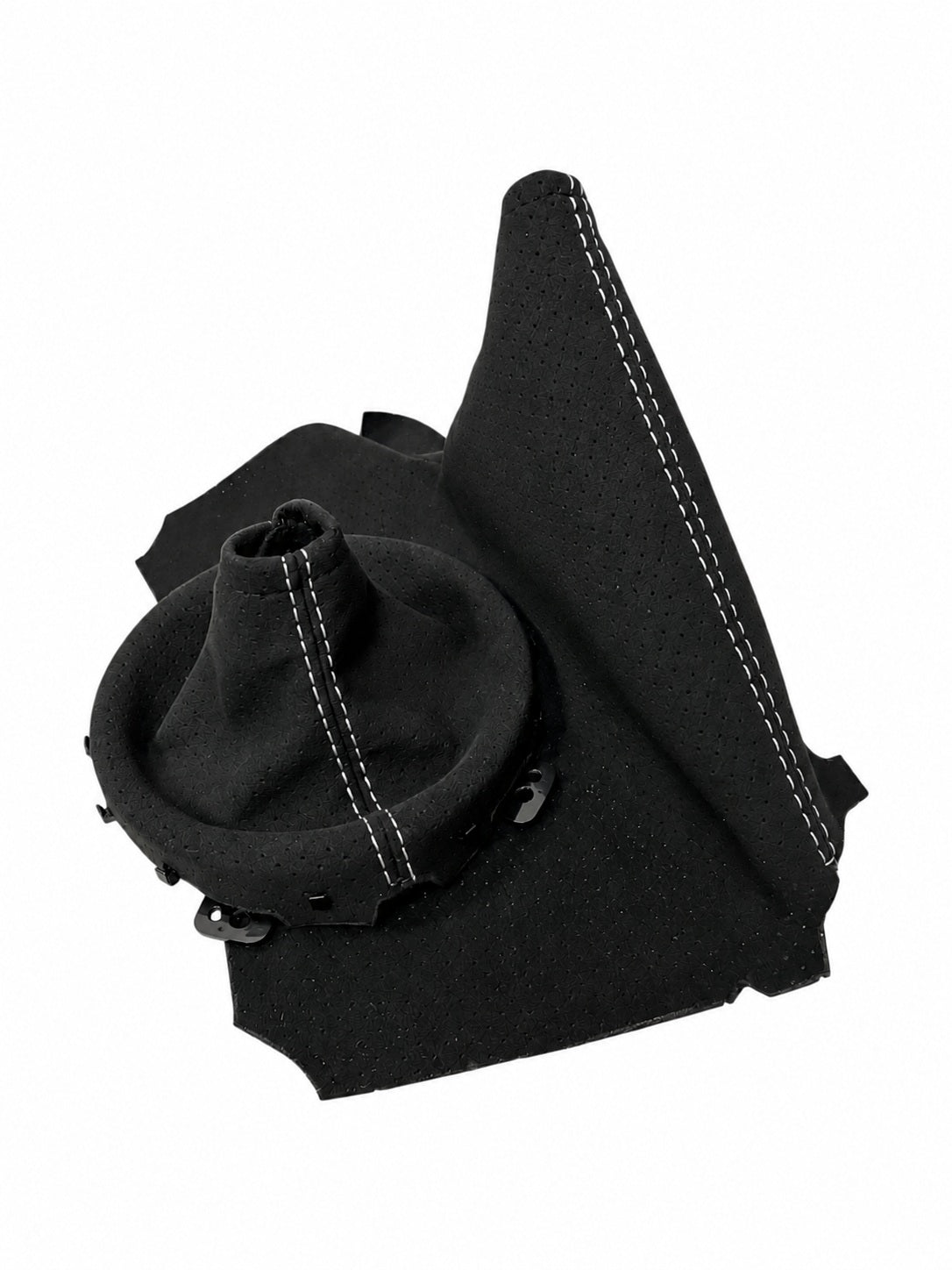 Perforated Alcantara 9002 Shift Parking Brake Boot Cover For Subaru BRZ Toyota GT86 Scion FR-S