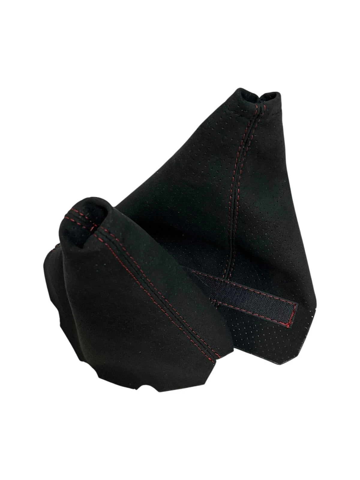 Fits For Chevy Corvette C5 Perforated Alcantara Suede Shift & Handbrake Boot Cover